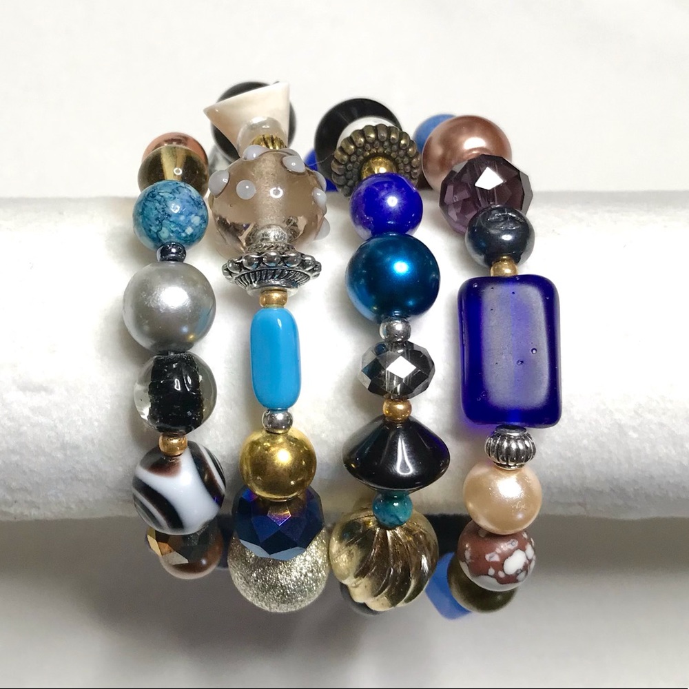 Handmade Bracelet with Vintage and Modern Elements (NB77-3H) New Without Tags - Picture 5 of 9